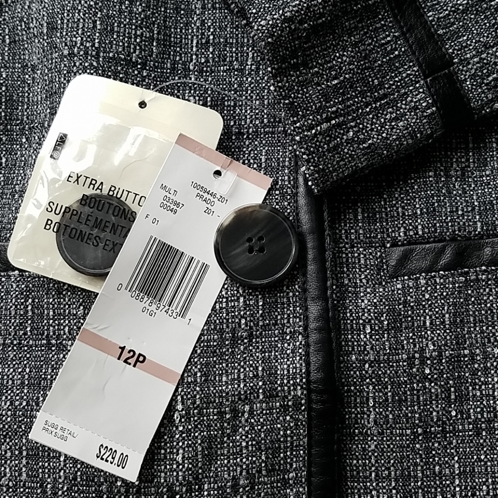 NWT Jones New York Tweed Jacket - 12 Petite - Picture 5 of 8